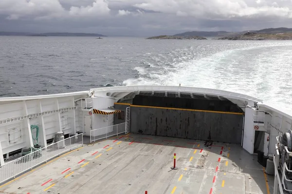 Noruega Travessia Ferry Fiorde Navio Ferry Boat Passageiros Automóveis Boknafjord — Fotografia de Stock