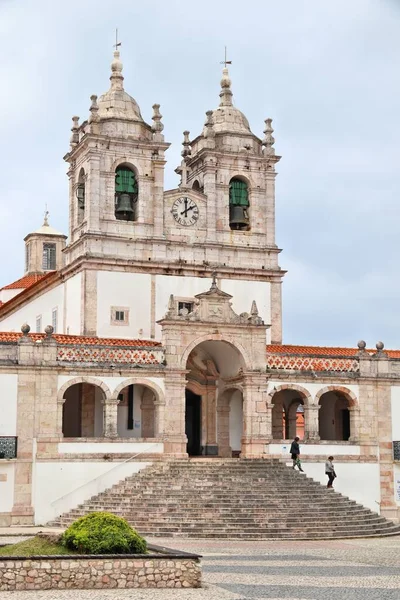 Nazare Portugalia Sanktuarium Matki Bożej Santuario Nossa Senhora — Zdjęcie stockowe