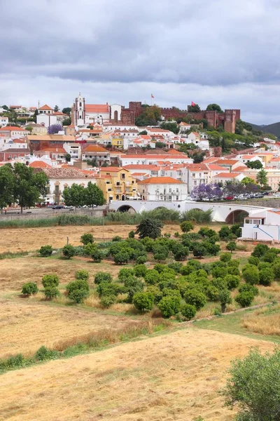Portugal Landmark Silves Portugal Town Medieval Castle Hill — Stock Photo, Image