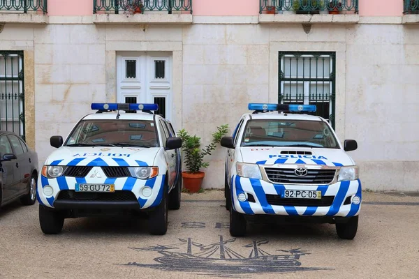 Lisbon Portugalia Czerwca 2018 Mitsubishi L200 Toyota Hilux Portugalskiej Policji — Zdjęcie stockowe