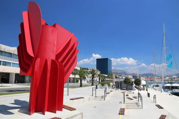 Split Kroatien Juli 2019 Offentligt Rymdkonstverk Med Namnet Wind Rose — Stockfoto