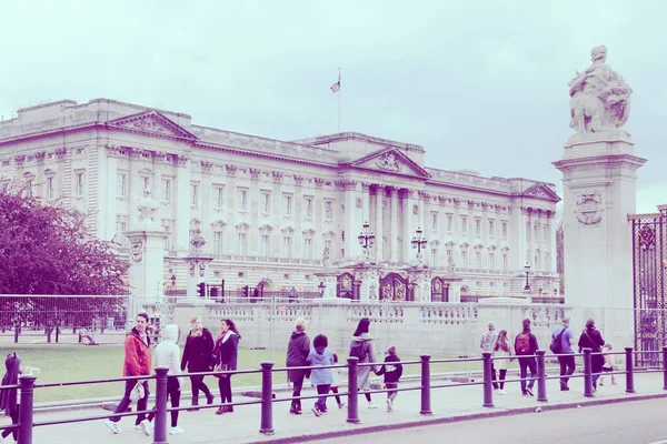 Londres Reino Unido Abril 2016 Gente Visita Palacio Buckingham Londres — Foto de Stock