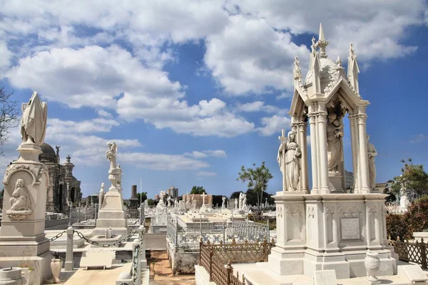 Hito Cuba Cementerio Principal Habana Cuba Necrópolis Cristóbal Colón — Foto de Stock