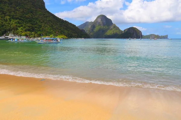 Playa Ciudad Nido Isla Palawan Filipinas Hermoso Paisaje — Foto de Stock