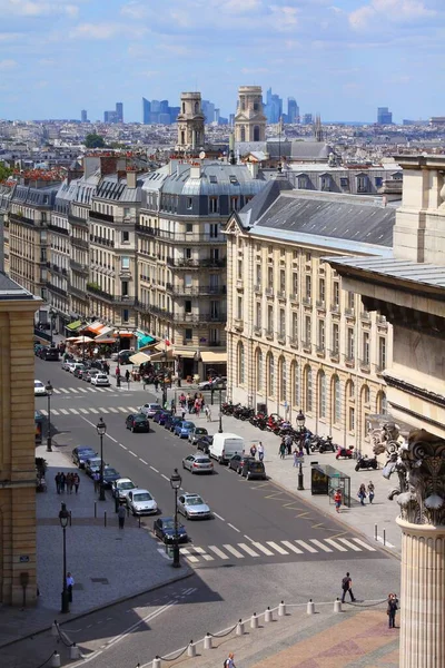 Paris Franţa Iulie 2011 Oamenii Vizitează Rue Soufflot Din Paris — Fotografie, imagine de stoc