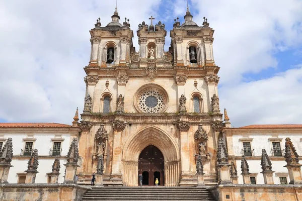 Знамениті Землі Португалії Alcobaca Monastery Church Portugal Середньовічна Готична Архітектура — стокове фото
