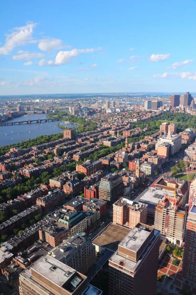 Boston City Verenigde Staten Luchtfoto Met Charles River — Stockfoto