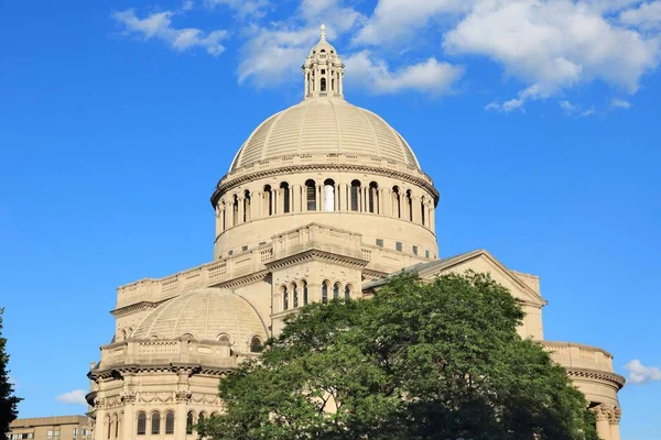 Punkt Orientacyjny Bostonu Pierwszy Kościół Naukowca Chrystusa Architektura Klasyczna Świetle — Zdjęcie stockowe