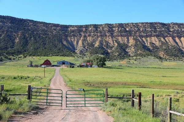 Colorado Usa Rio Blanco County Countryside Ranch Pastures View — Stock Photo, Image