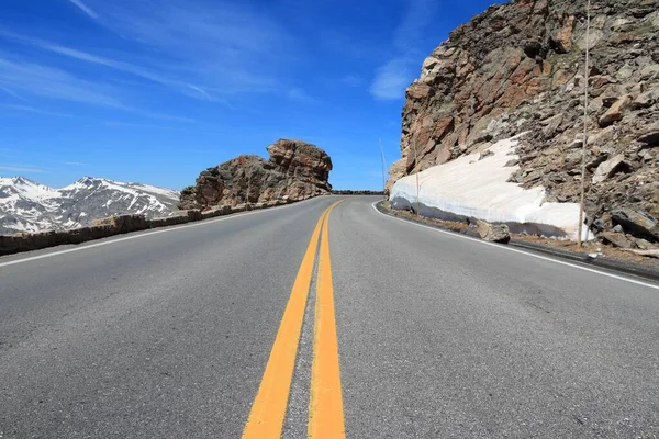 Colorado Road Trail Ridge Road Van Rocky Mountain National Park — Stockfoto
