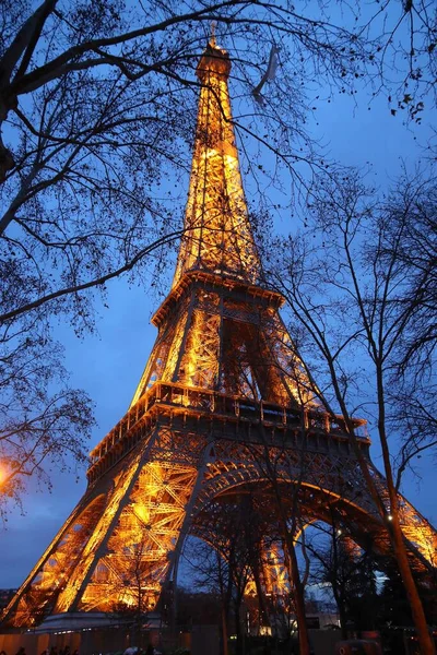 Paris France December 2019 Evening Public Street View 7Th Arrondissement — Stok fotoğraf