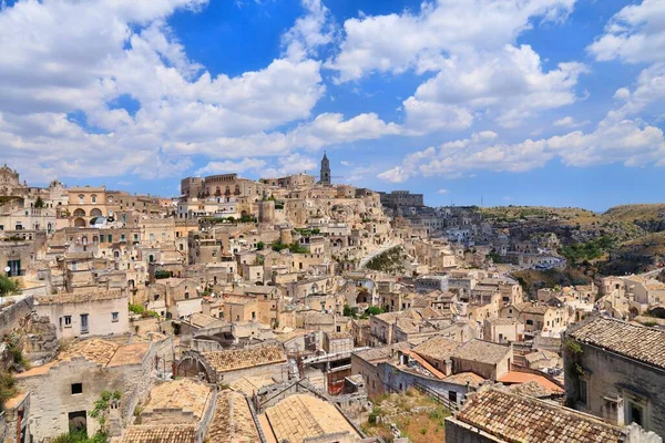 Sassi Districts Matera Italy Ancient Town Basilicata Region Unesco World — Stock Photo, Image