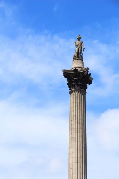 Columna Nelson Trafalgar Square Londres Reino Unido —  Fotos de Stock