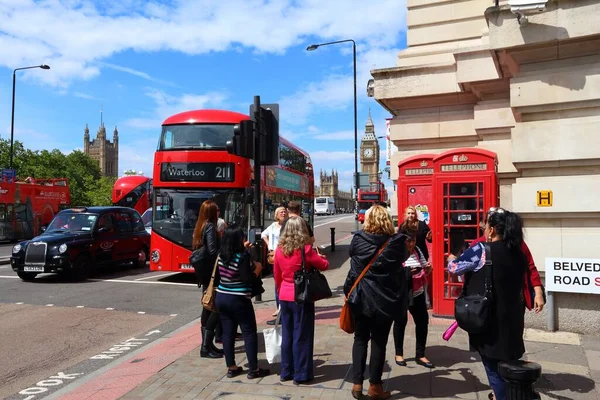 London July 2016 People Walk Big Ben London London Most — Stock Photo, Image