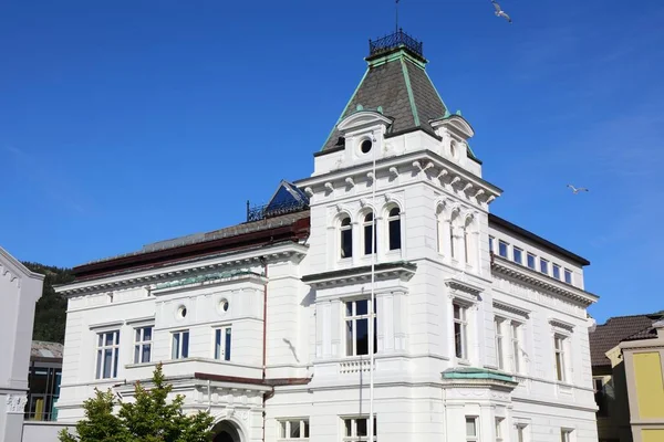 Bergen City Norvegia Sundts Casa Edificio Storico Parte Dell Università — Foto Stock