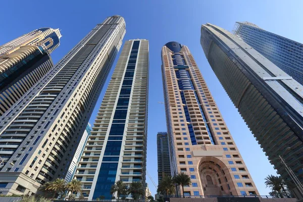 Dubai Marina Városképe Dubai Város Egyesült Arab Emírségek — Stock Fotó