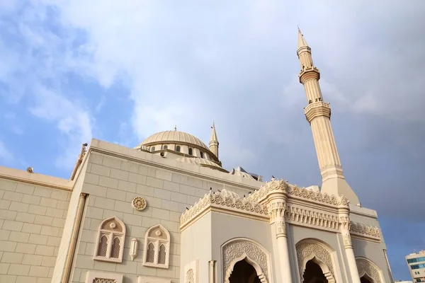 Mesquita Noor Sharjah Cidade Emirados Árabes Unidos Emirados Árabes Unidos — Fotografia de Stock