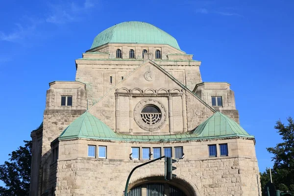 Město Essen Porúří Německo Stará Synagoga — Stock fotografie