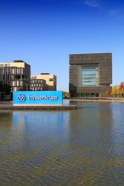 Essen Germany September 2020 Thyssenkrupp Company Headquarters Essen Germany Thyssenkrupp是一家工业联合企业 — 图库照片