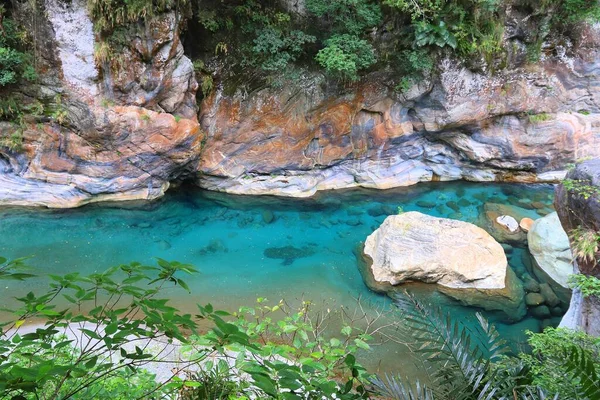 Taroko Nationalpark Taiwan Blick Auf Den Shakadang Canyon — Stockfoto