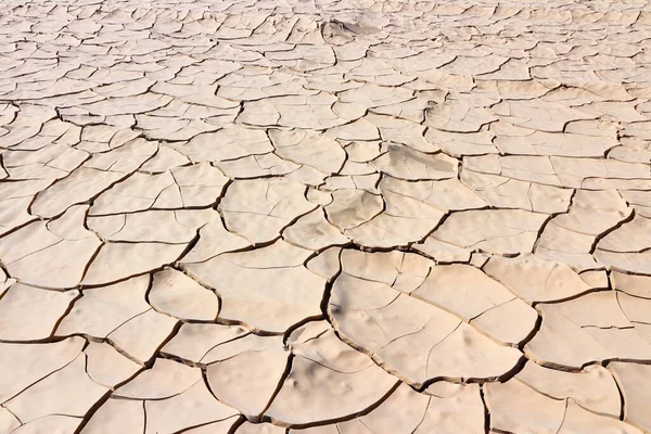 乾燥泥の表面 砂漠の背景 カリフォルニア州デスバレー 乾いた地面の質感 — ストック写真