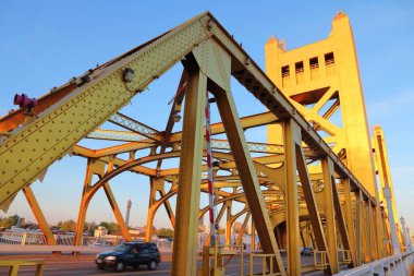 Tower Bridge - Sacramento, California, ABD 'deki altyapı.