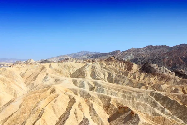 Στο Zabriskie Point Στο Εθνικό Πάρκο Της Κοιλάδας Του Θανάτου — Φωτογραφία Αρχείου