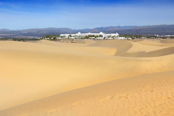 Dune Gran Canaria Maspalomas Sabbia Paesaggio Desertico Isole Canarie Natura — Foto Stock