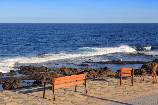 Garita Blowhole Telde Gran Canaria Vue Sur Côte — Photo