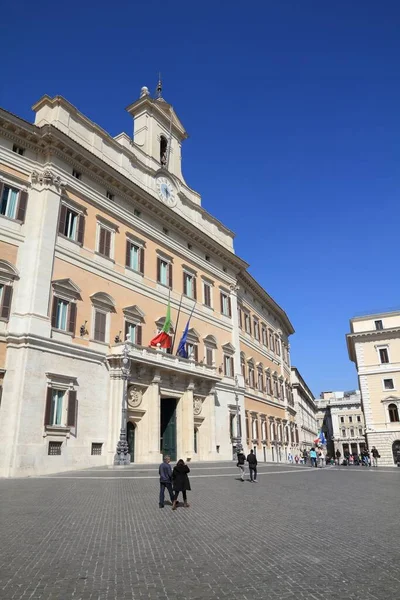 Rome Italy April 2012 People Visit Montecitorio Palace Parliament Rome — Stock Photo, Image