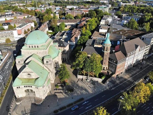 Essen Şehri Ruhr Bölgesi Almanya Eski Sinagog Friedenskirche Kilisesi Nin — Stok fotoğraf