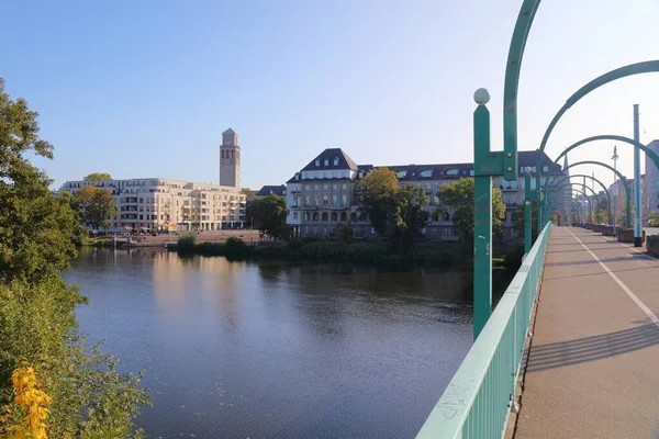 Muelheim Der Ruhr Stad Duitsland Stadsgezicht Met Rivier Ruhr — Stockfoto