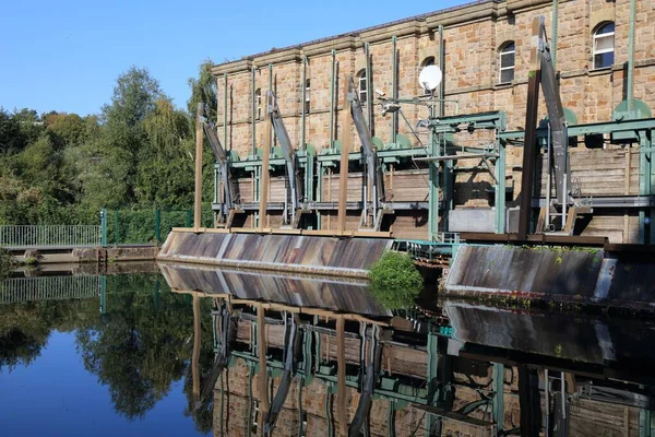 Muelheim Der Ruhr City Germany Hydroelectric Power Plant River Ruhr — Stock Photo, Image