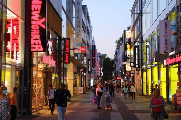 Cologne Německo Září 2020 Lidé Nakupují Kolíně Nad Rýnem Německo — Stock fotografie