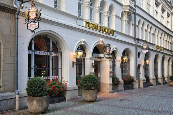 Cologne Německo Září 2020 Místní Pivovar Restaurace Peters Brauhaus Kolíně — Stock fotografie