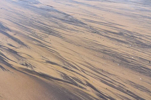 Sabbia Nera Gialla Tenerife Miscelazione Dei Colori Sabbia Modello — Foto Stock