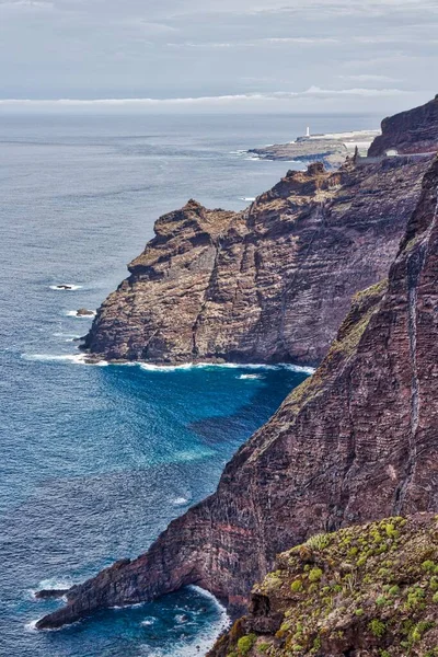 Tenerife Ilhas Canárias Bela Costa Rochosa Perto Buenavista Del Norte — Fotografia de Stock