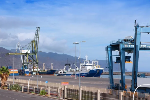 Santa Cruz Tenerife Hiszpania Październik 2012 Port Santa Cruz Hiszpania — Zdjęcie stockowe