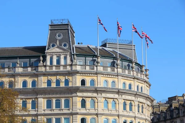 Trafalgar Square Londres Reino Unido Grandes Edificios Construidos 1880 — Foto de Stock