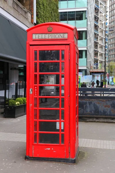 Londres Reino Unido Abril 2016 Cabina Telefónica Londres Reino Unido —  Fotos de Stock