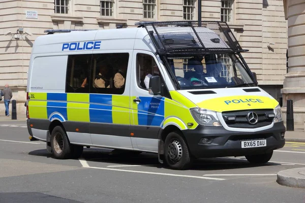 Londres Reino Unido Abril 2016 Vehículo Policial Mercedes Benz Sprinter — Foto de Stock