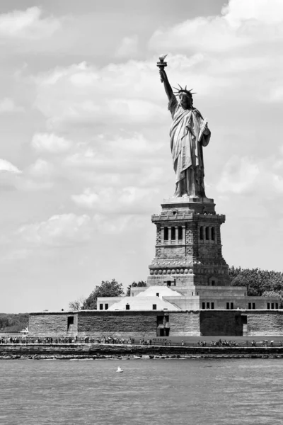 Amerikaanse Bezienswaardigheid Vrijheidsbeeld New York City Verenigde Staten — Stockfoto