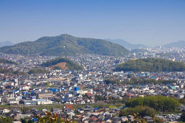 Město Himeji Japonsko Pohled Město Okolních Hor — Stock fotografie