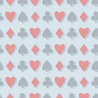 Kumarhane vektör dokusu. Vektör poker kusursuz tasarım. Kart oyunu kumarhane masa örtüsü dokusu.
