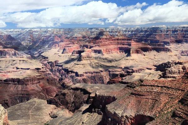 アリゾナ州のグランドキャニオンの風景 アメリカの自然 コロラド川が見える グランドキャニオンの視点 Yavapai Point — ストック写真