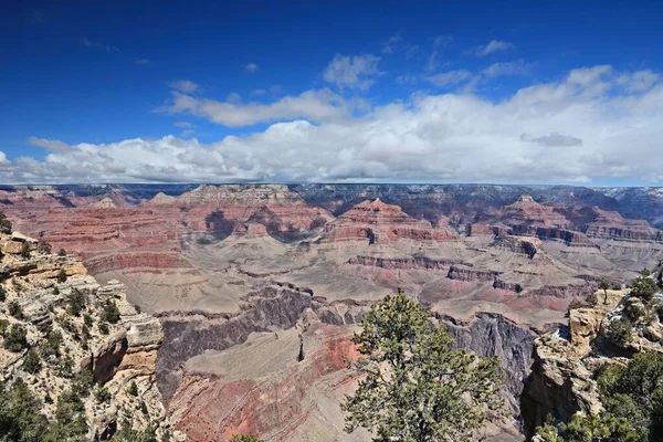 Grand Canyon Landschaft Arizona Amerikanische Natur Colorado River Sichtbar Aussichtspunkt — Stockfoto