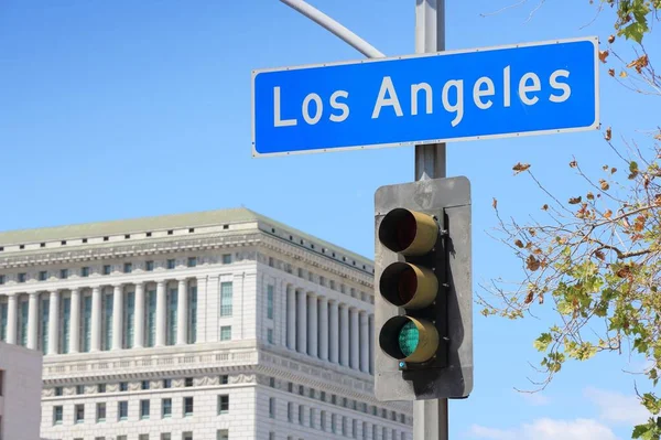 Los Angeles Sign California Usa Directions Sign — Stock Photo, Image