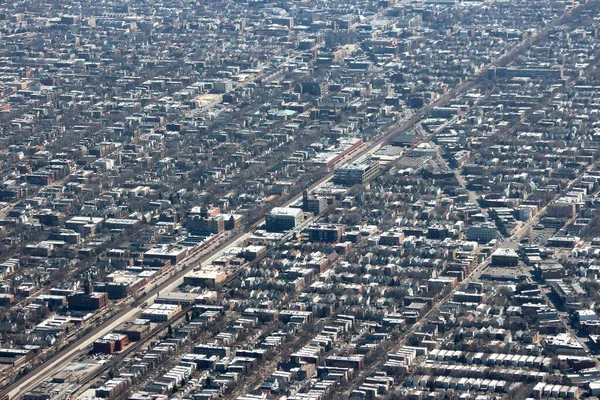芝加哥市北部中心和湖景区 芝加哥航空视图 — 图库照片
