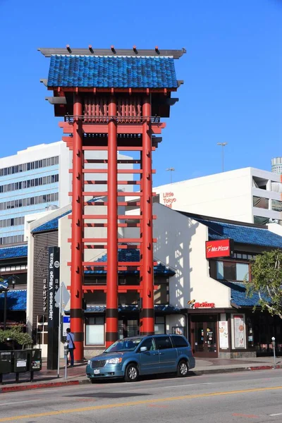 Лос Анджелес Сша Апреля 2014 Года Японская Сторожевая Башня Туристическая — стоковое фото
