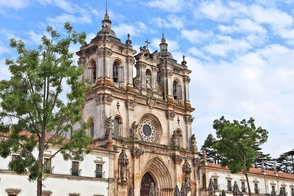 Klášterní Kostel Alcobaca Portugalsko Středověká Gotická Architektura Portugalsku Seznam Světového — Stock fotografie